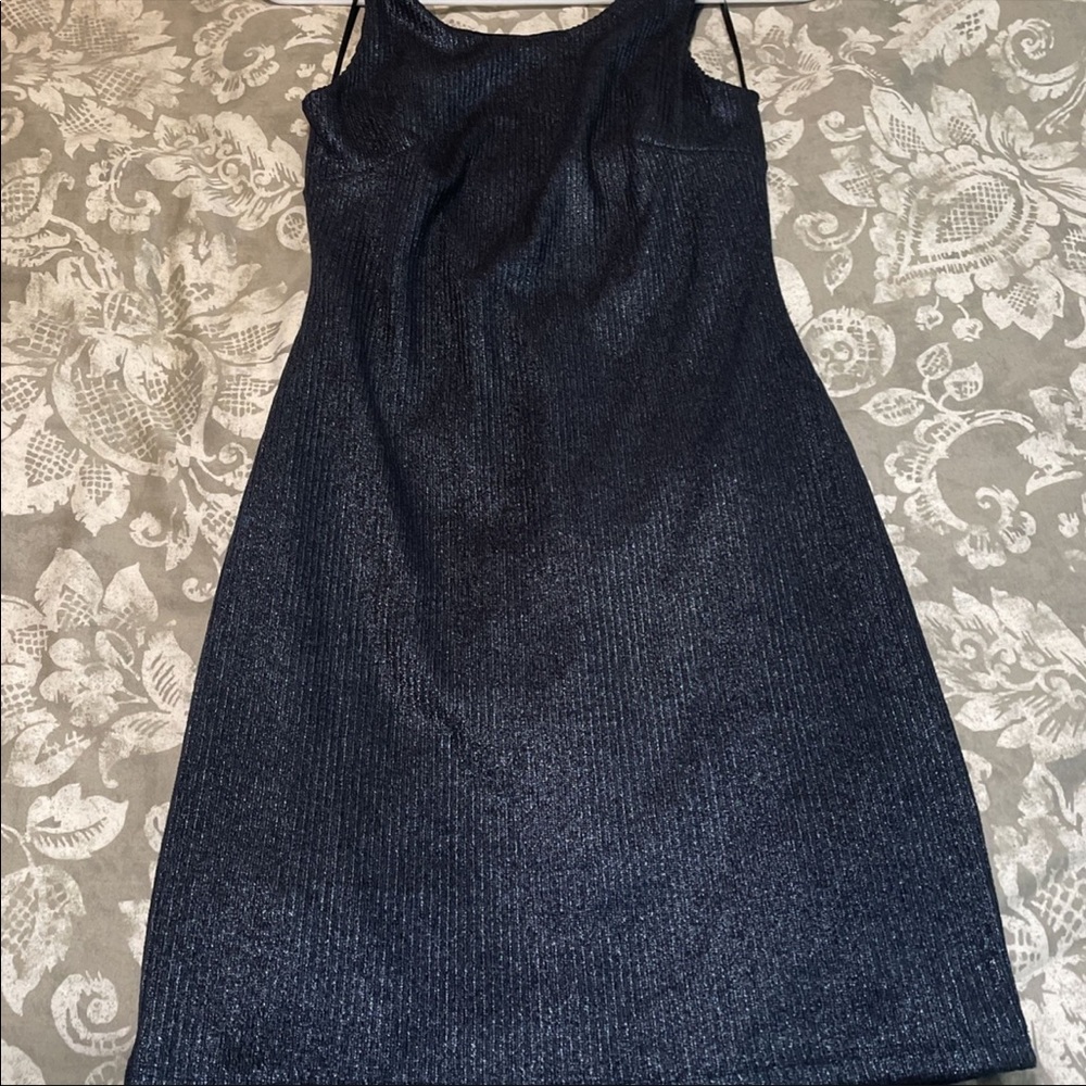 Windsor Navy Metallic dress